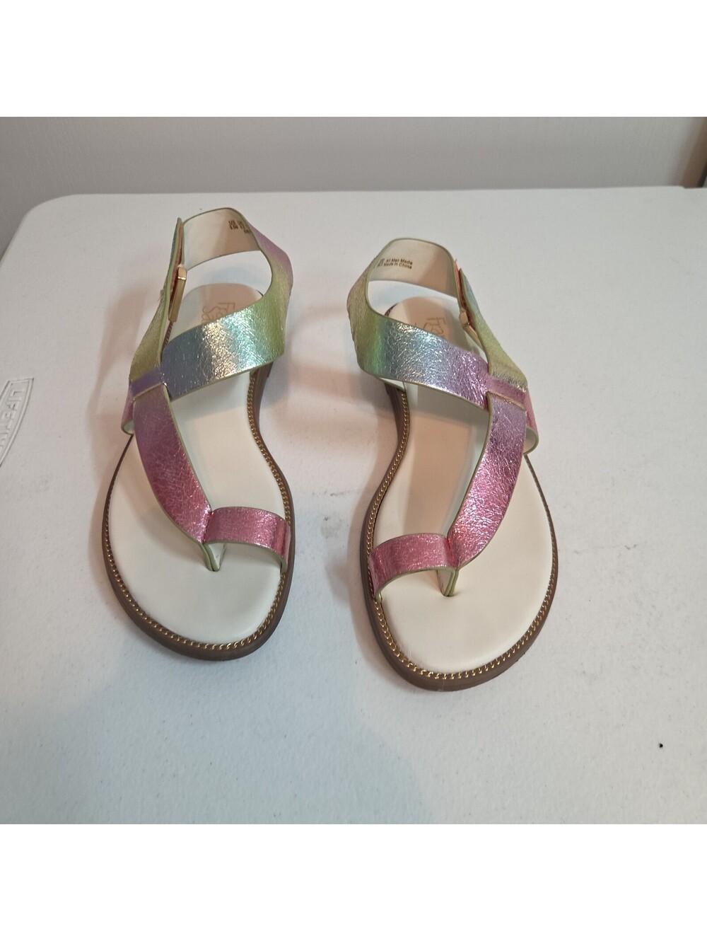 women's Franco Sarto gensi toe-loop sandals size 9.5M